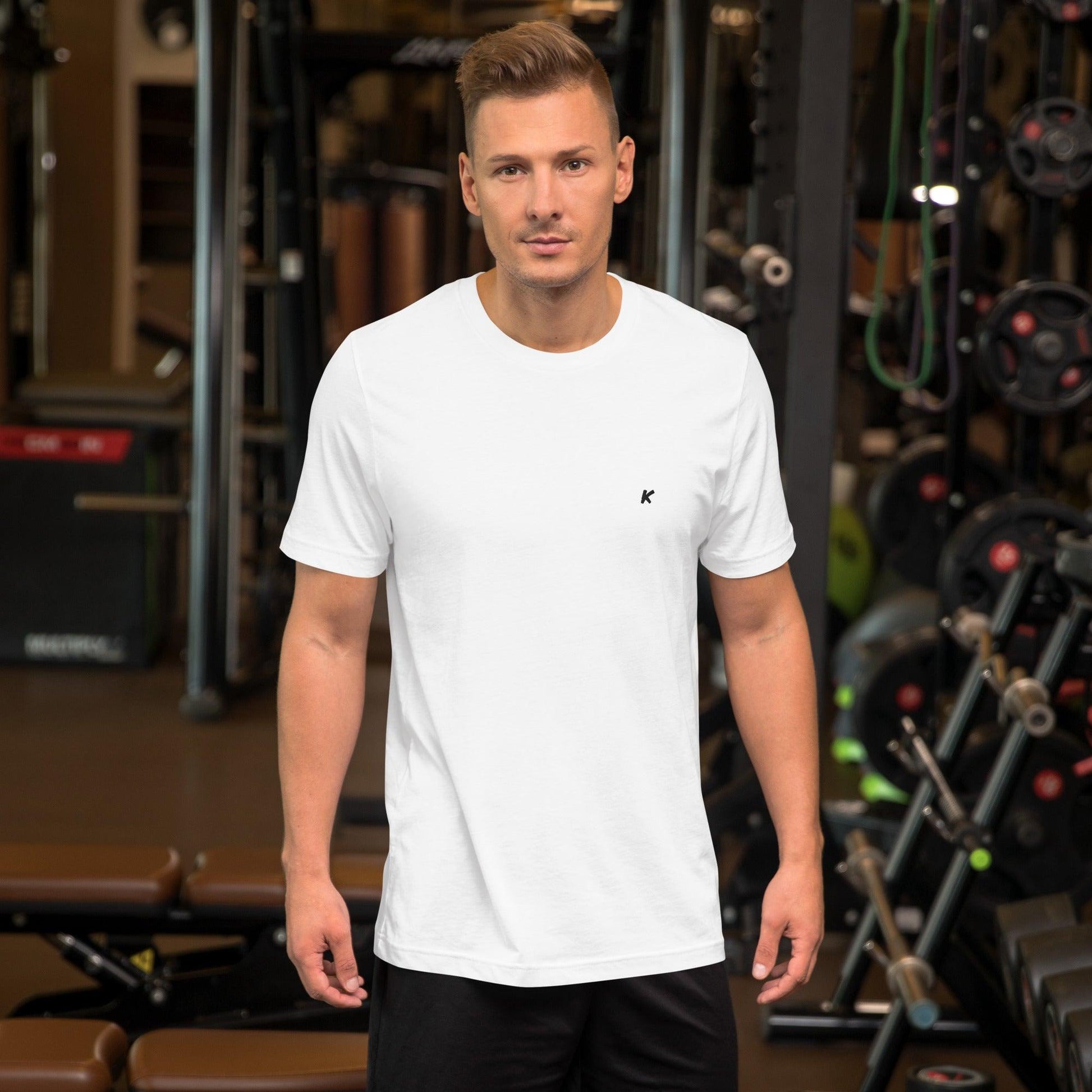T-SHIRT HOMME BLANC BRODÉ - Koolmi
