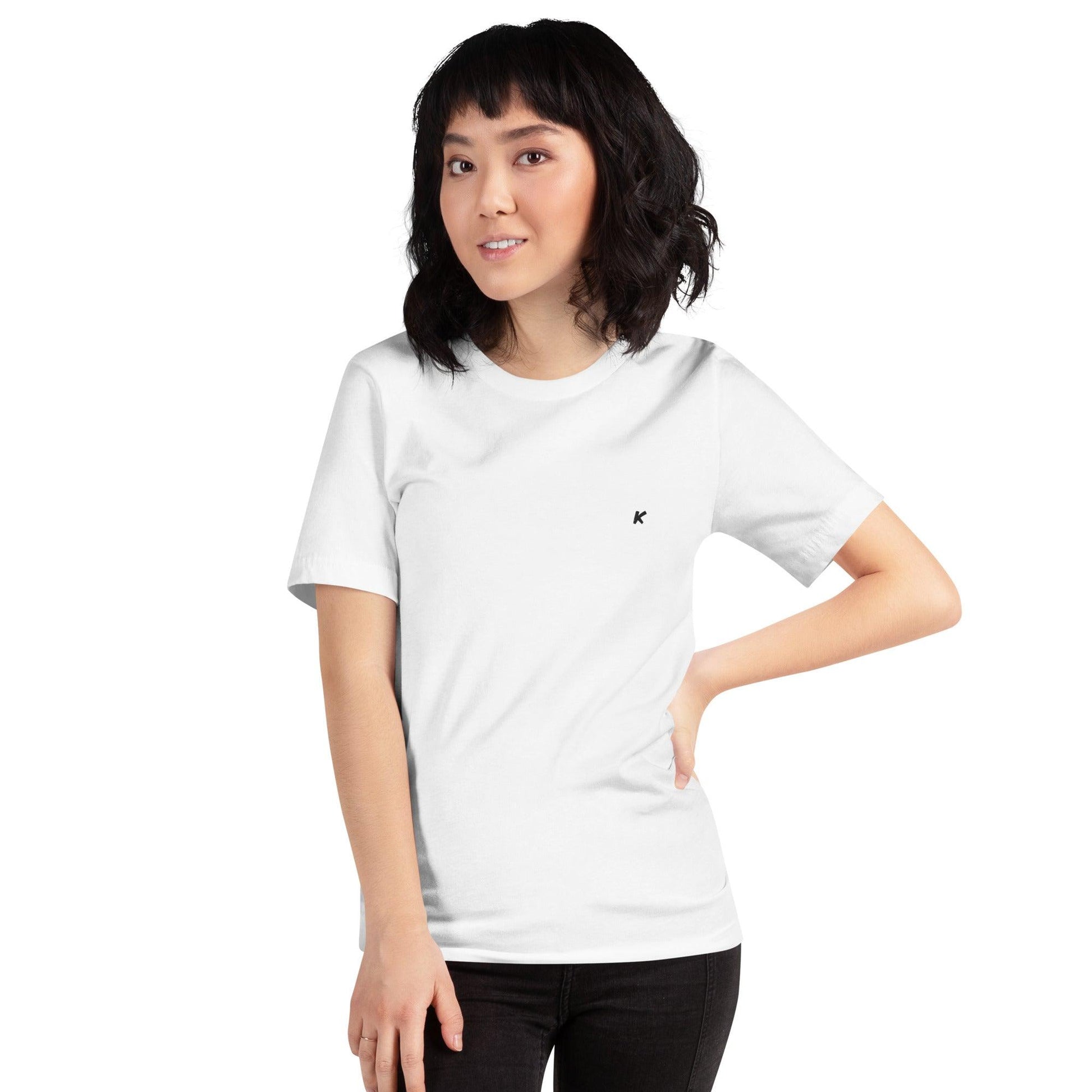 T-SHIRT FEMME BLANC BRODÉ - Koolmi