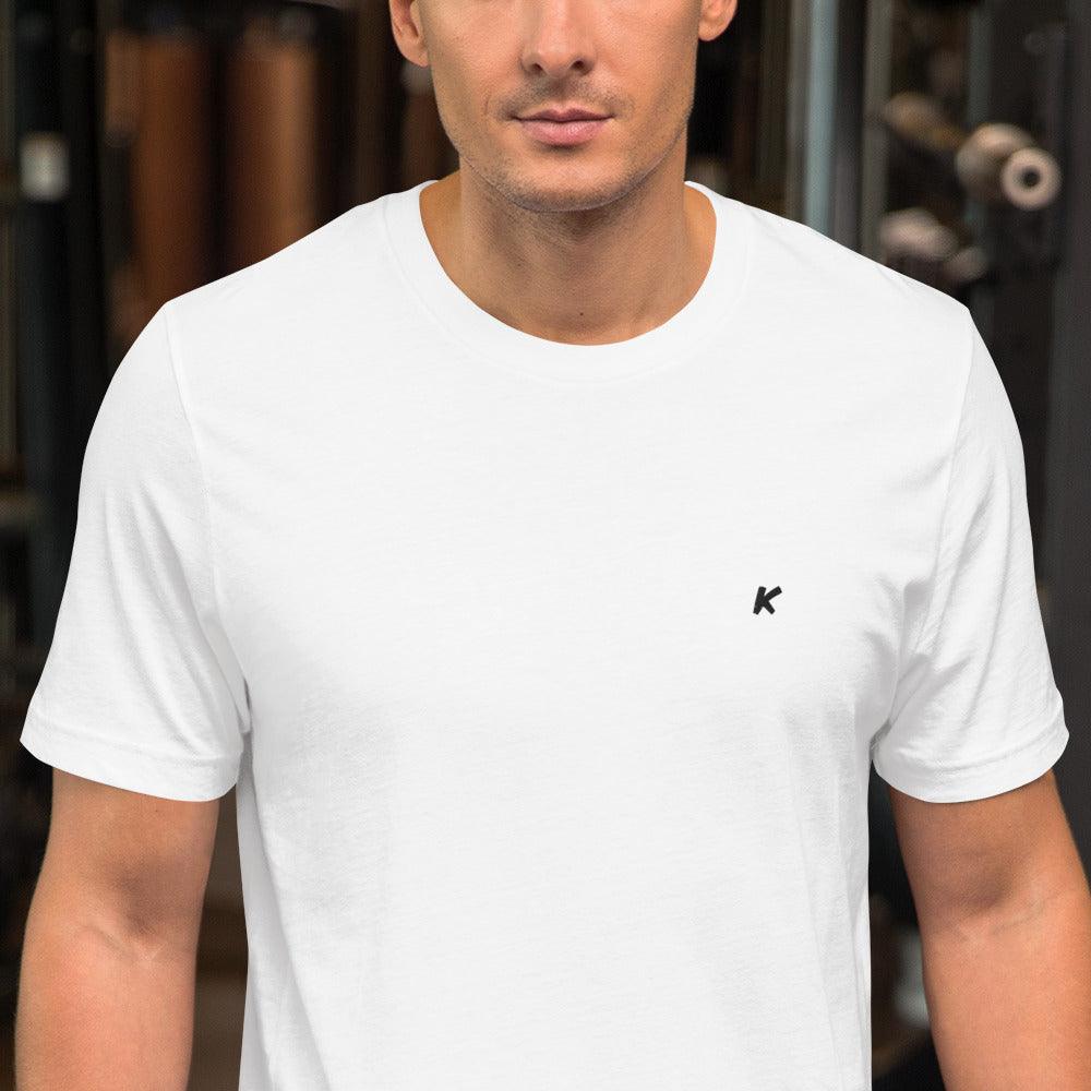 T-SHIRT HOMME BLANC BRODÉ - Koolmi