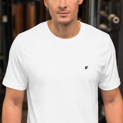 T-SHIRT HOMME BLANC BRODÉ - Koolmi