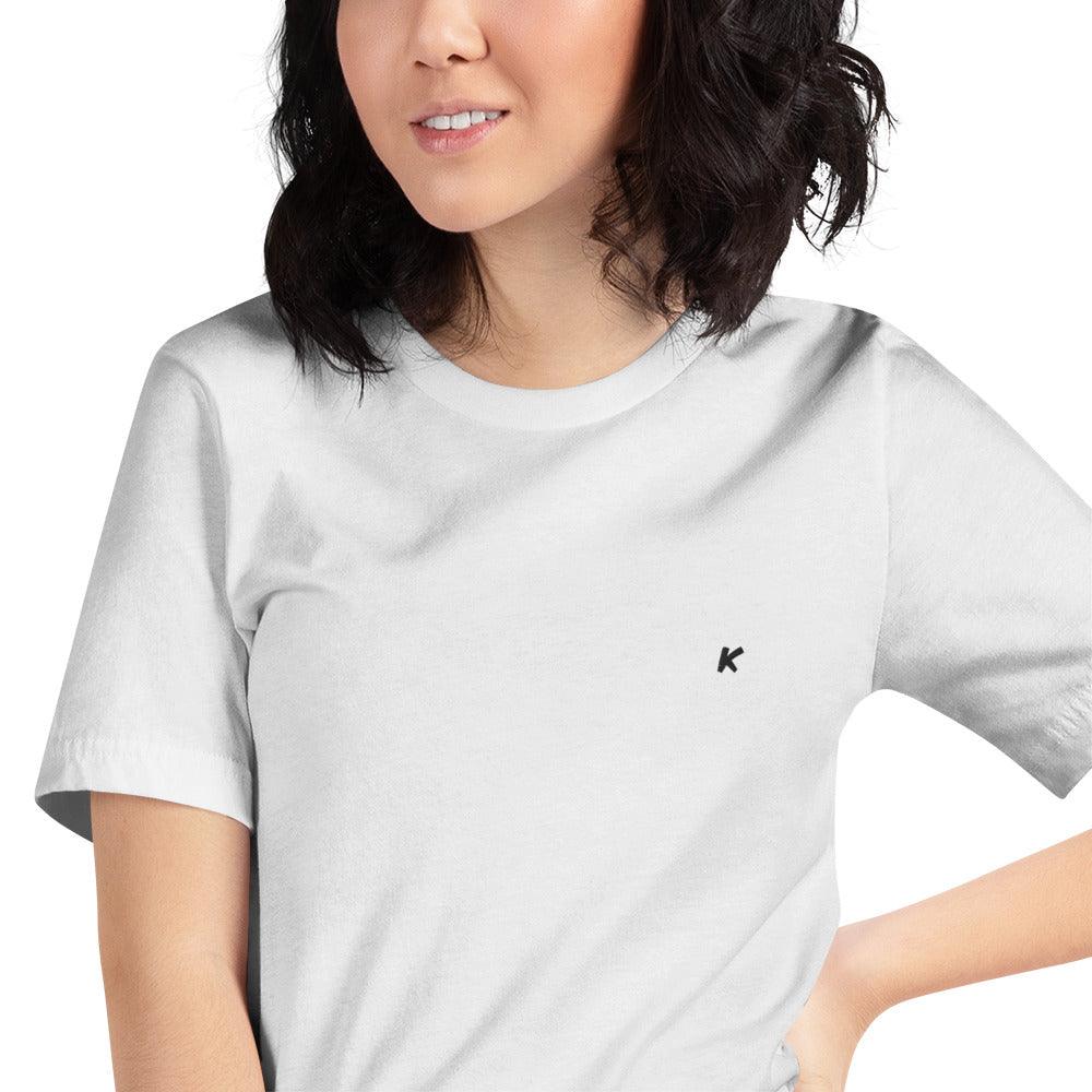 T-SHIRT FEMME BLANC BRODÉ - Koolmi
